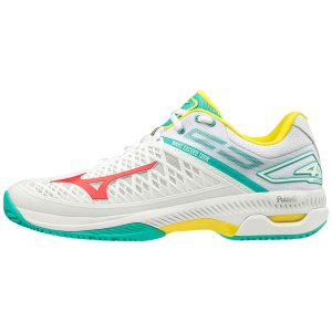 Mizuno Wave Exceed Tour 4 CC Παπουτσια Τενις Ανδρικα - Ασπρα/Πρασινο